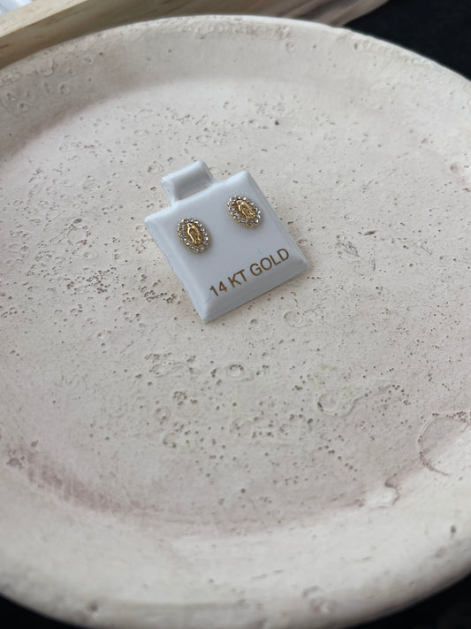 Mini Virgin Mary Earrings