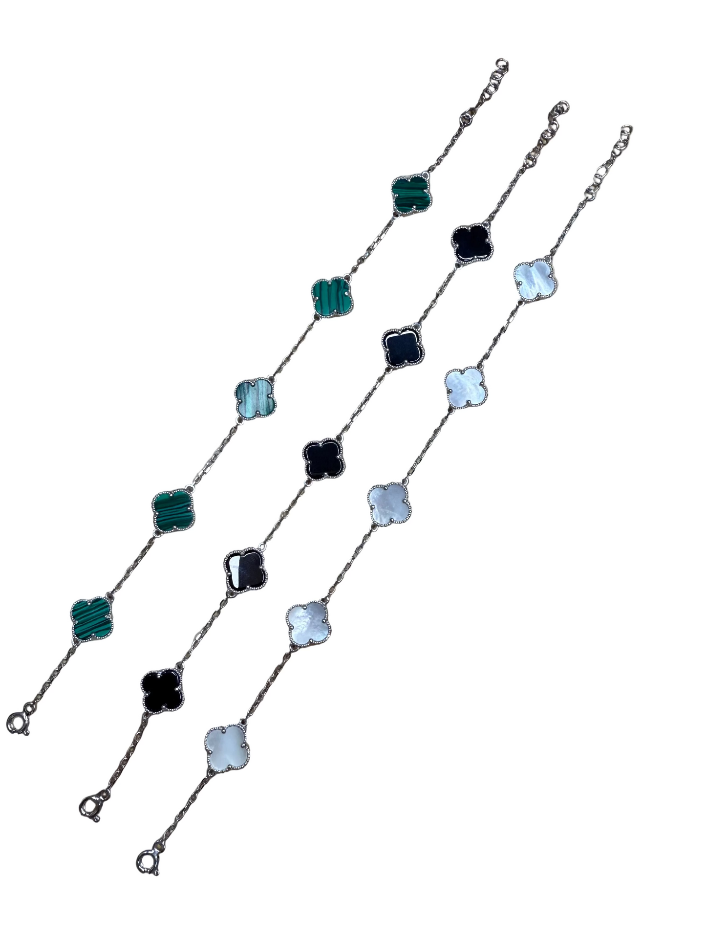 Sterling Silver Clover Bracelet