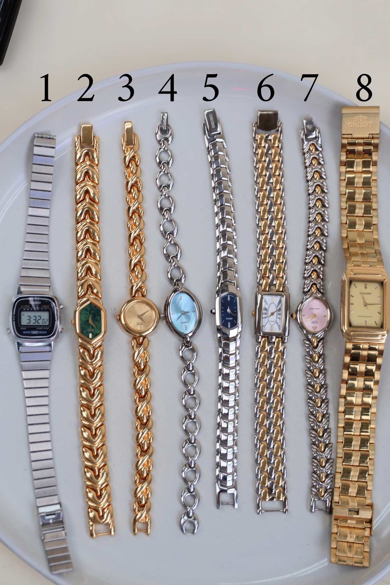 #5 Seiko Thin Navy Blue Face Watch