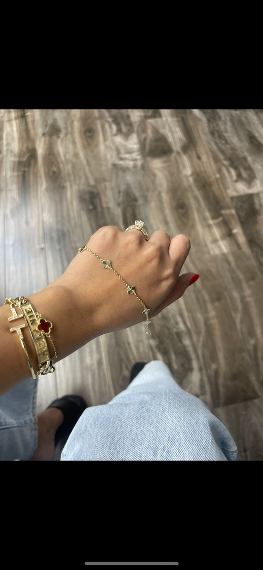 Clover 14K Bracelet