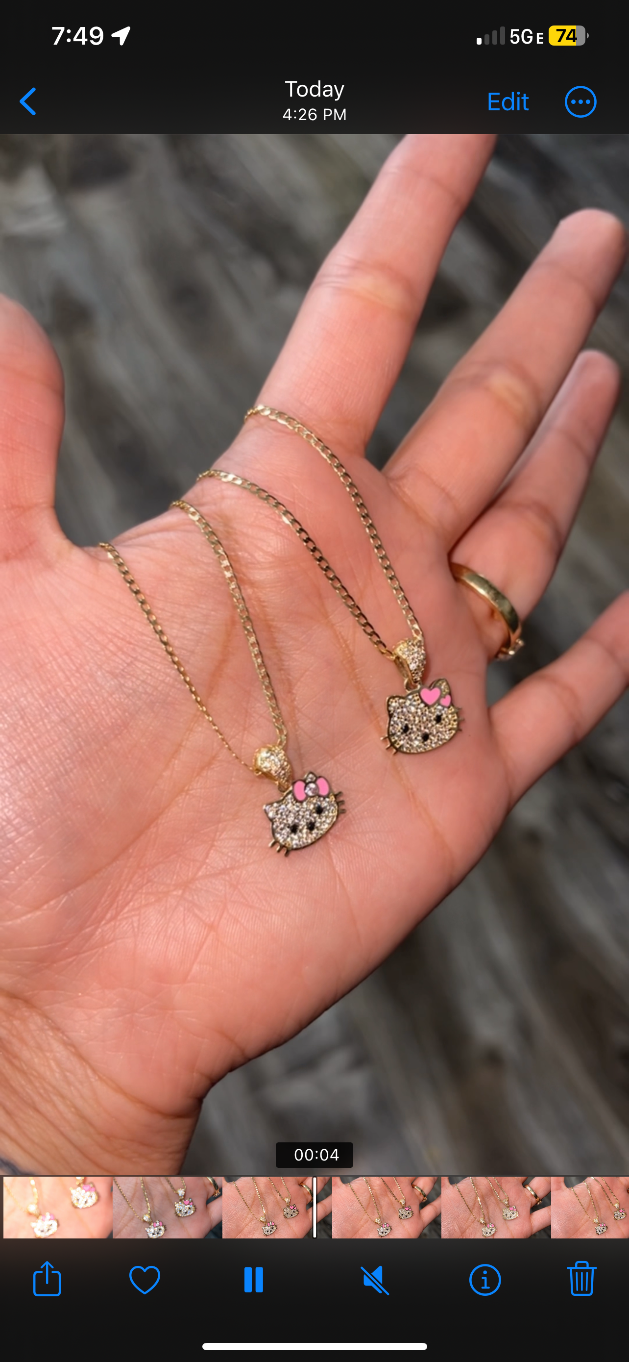 14K Gold Pendant & Set