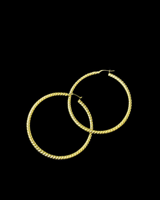 14K Gold Hoops