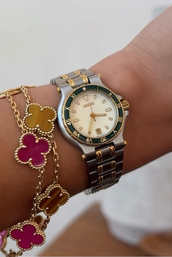 18k Gold Flower Bracelet