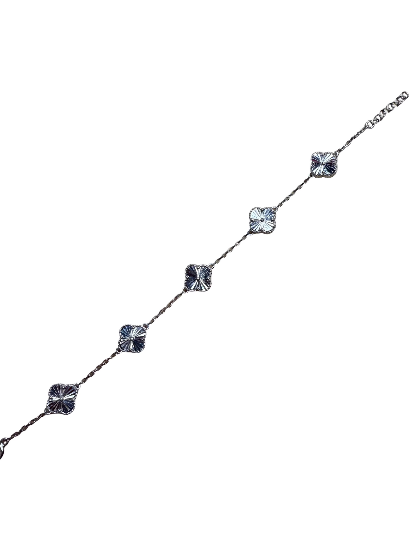 Sterling Silver Clover Bracelet