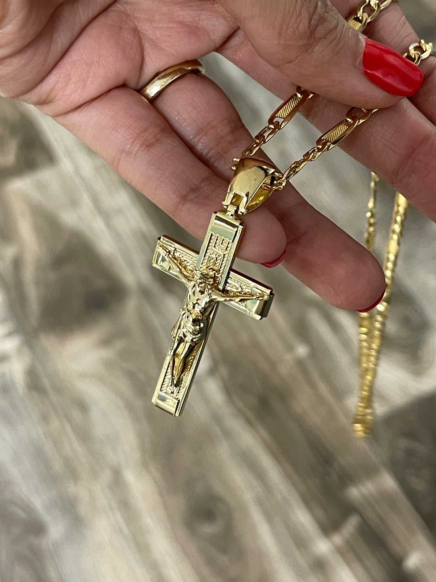 14K Gold Cross Pendant