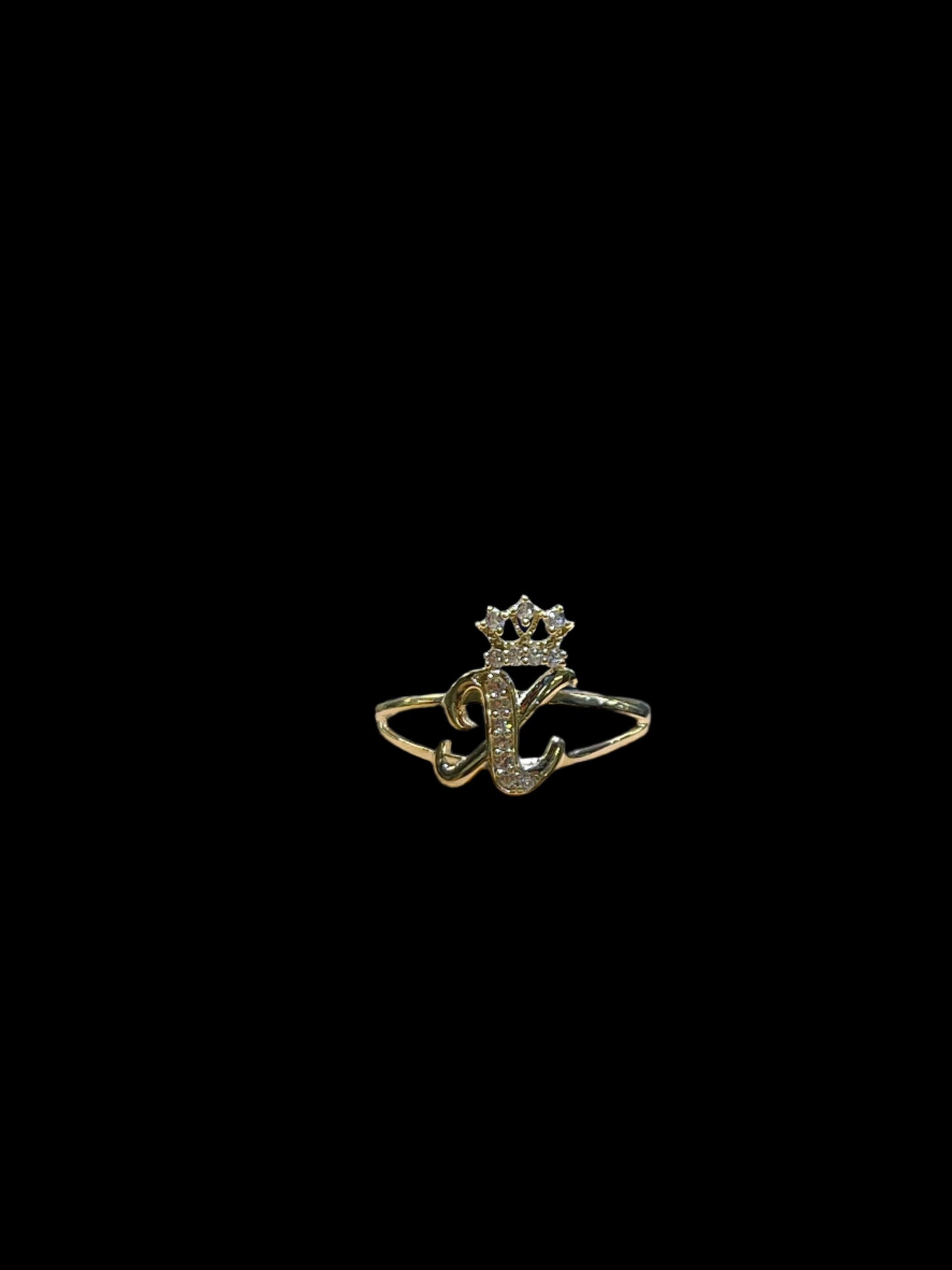 14k Gold Initial Ring